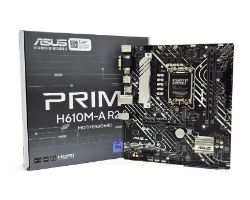 90MB1MJ0-M0EAY0 - ASUS PRIME H610M-A R2.0 Intel LGA 1700 Formato micro-ATX DDR5 PCIe 4.0 y M.2 Salidas de video DisplayPort HDMI y VGA Puerto USB 3.2 Gen 2 (90MB1MJ0-M0EAY0)