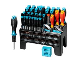 A01_EU01_121468 - Set de destornilladores HardGyro 1260 Magnetic 126piezas, con magnetizador, varios destornilladores CRV y VDE, llaves allen y vasos, y puntas S2. (A01_EU01_121468)