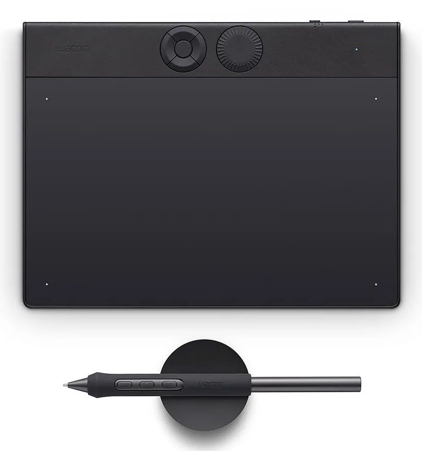 PTK470K0B - Tableta gr�fica Wacom Intuos Pro Small gr�fica profesional.105 mm dise�ada para ilustraci�n, dise�o gr�fico, retoque fotogr�fico y edici�n digital. Resoluci�n 5.080 lpi, 8.192 niveles de presi�n. Negro. (PTK470K0B)