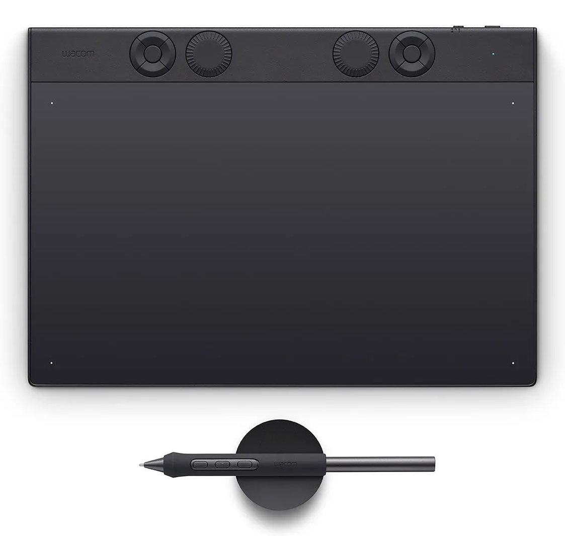 PTK670K0B - Wacom Intuos Pro Medium PTK670K0B. Tableta gr�fica profesional de tama�o mediano. Dise�o para ilustraci�n, gr�fico, fotograf�a y edici�n digital. Alta precisi�n 8.192 niveles. Conectividad USB e inal�mbrica.(PTK670K0B)