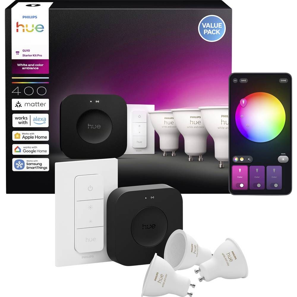 929003666513 - Philips Hue. Bombilla LED inteligente con iluminaci�n RGB+W regulable y controlable desde la app Philips Hue. Permite personalizar ambientes, ajustar brillo, colores y crear escenas de iluminaci�n.(929003666513)
