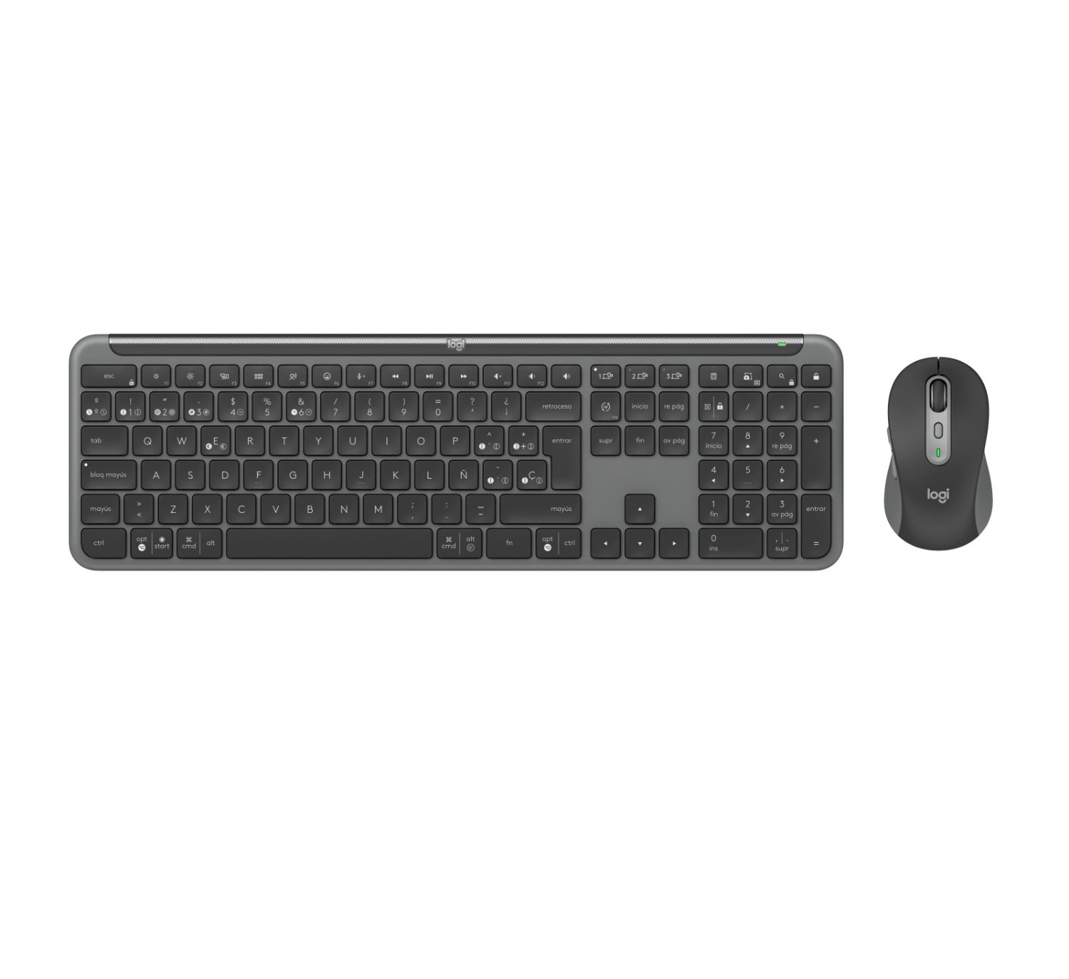 920-012486 - Kit Teclado + Rat�n Logitech MK950 RF Wireless/Bluetooth Grafito (920-012486)