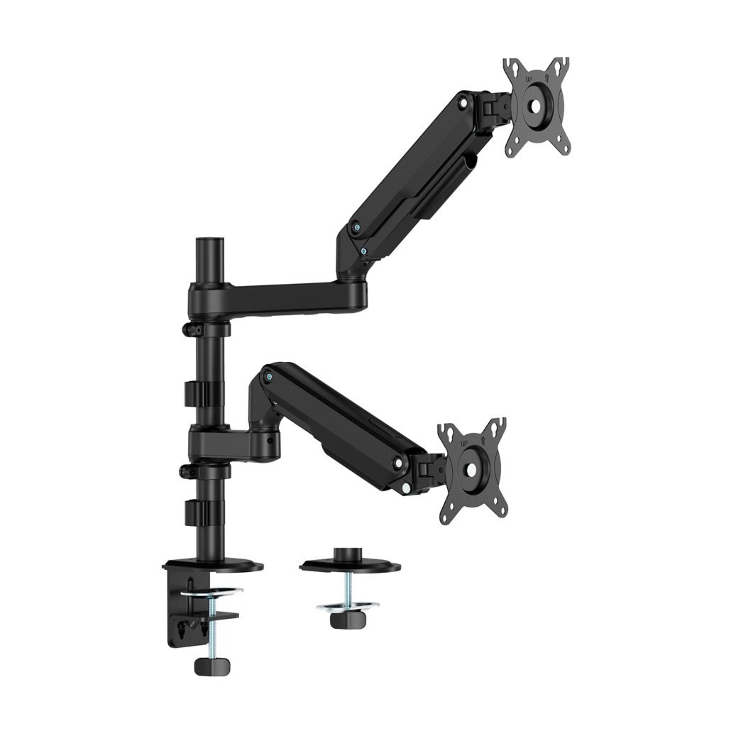 DT32TSR-453 - Soporte de Mesa AISENS ECO 17?-32? 2 Brazos 3 Pivotes Inclinable/Giratorio/Rotatorio Negro (DT32TSR-453)