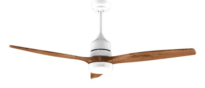 08556 - Ventilador de Techo CECOTEC Aero 5275 White&BlackWood 40W 52