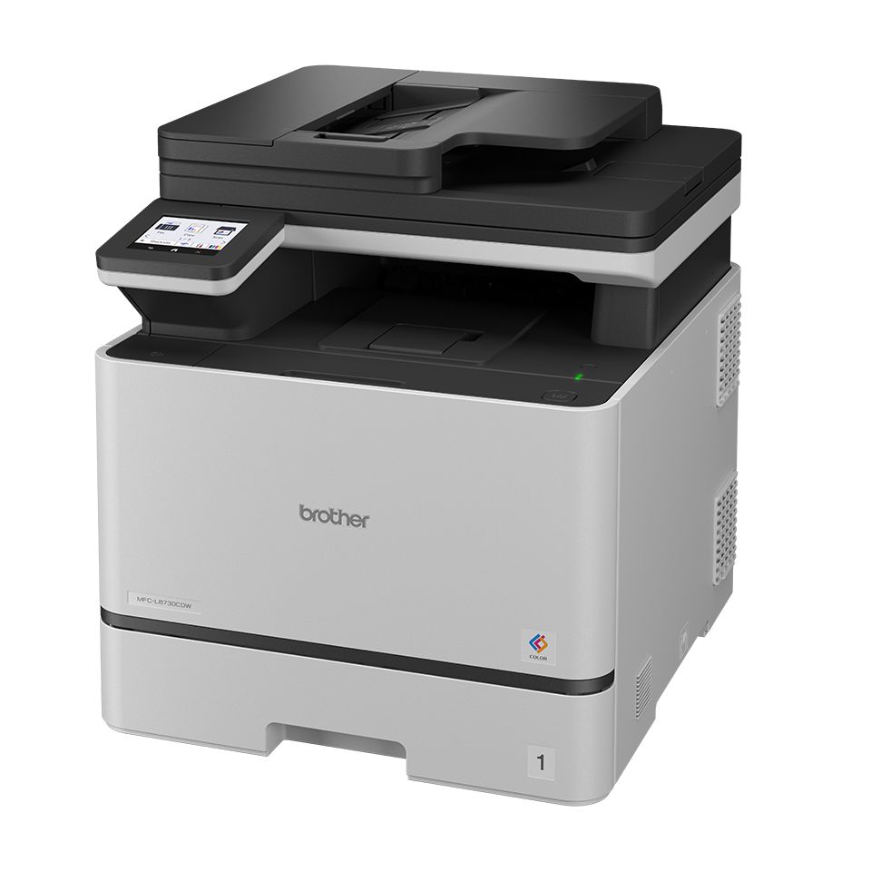 MFCL8730CDW - Impresora Multifunci�n Brother L�ser Pantalla 3.46? T�ctil Color 2400x600dpi A4 Color ADF 80 Hojas NFC USB 2.0 WiFi Ethernet GbE Fax D�plex Negra/Blanca (MFCL8730CDW)