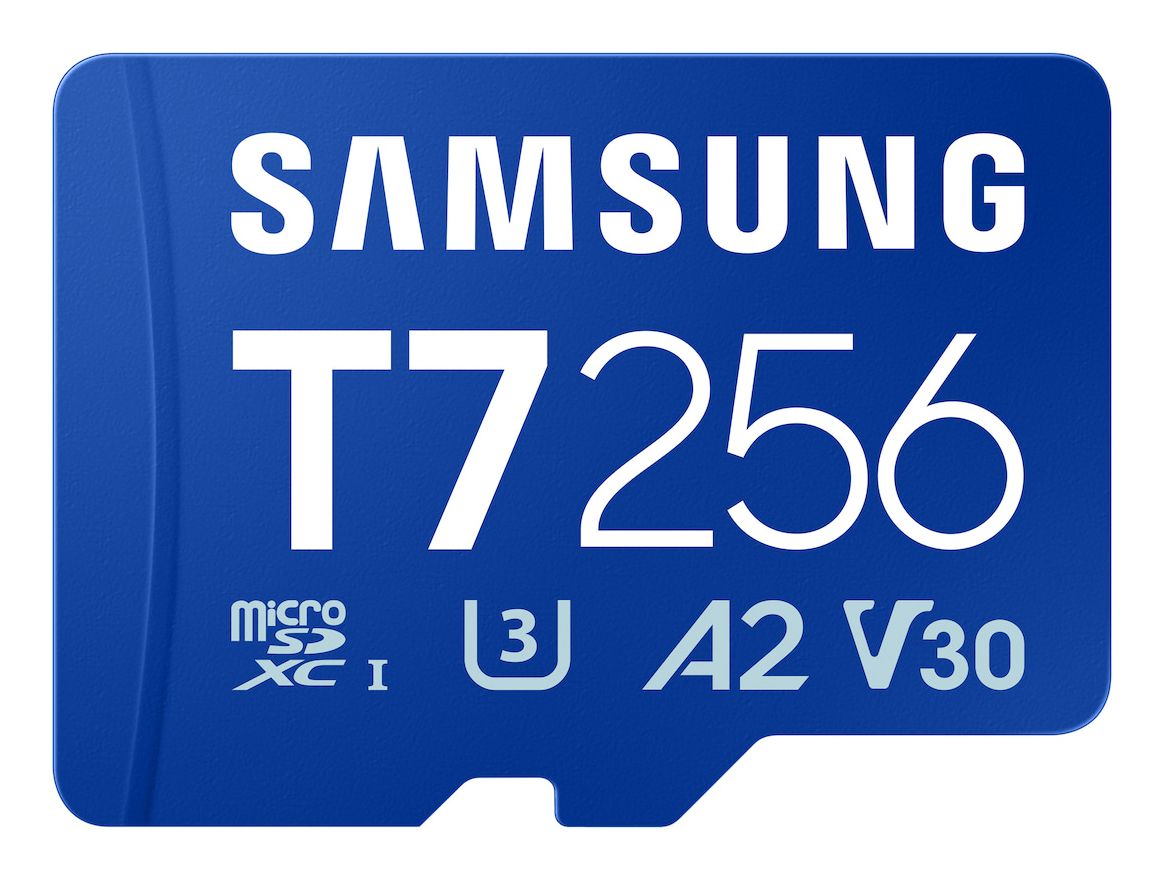 MB-MB256T/WW - Tarjeta Memoria Samsung Micro SDXC T7 256Gb UHS-I Class 3 (U3) V30 Lectura 170 Mb/s Azul (MB-MB256T/WW)