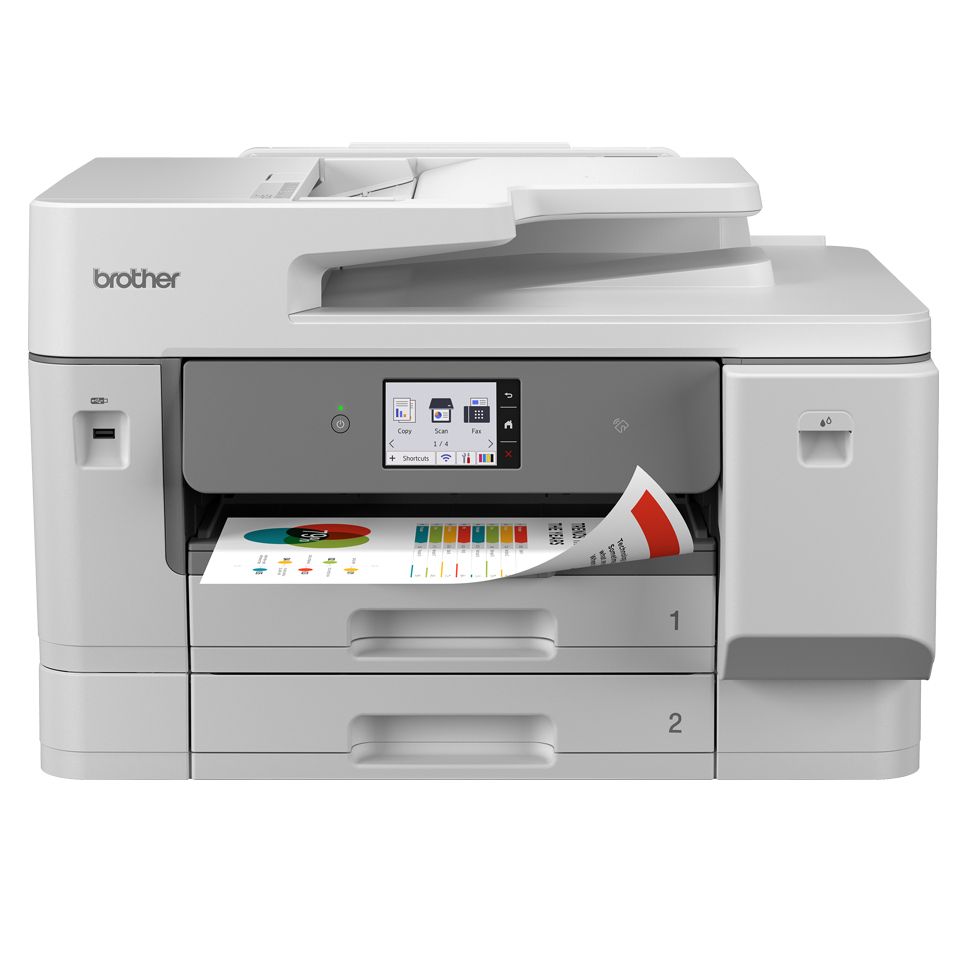 MFC-J6975DW - Impresora Multifunci�n Brother Pantalla 3.5? 1200x4800dpi A3 Color ADF 50 hojas NFC 1xUSB 2.0 WiFi Ethernet GbE Fax D�plex Blanca/Gris (MFC-J6975DW)