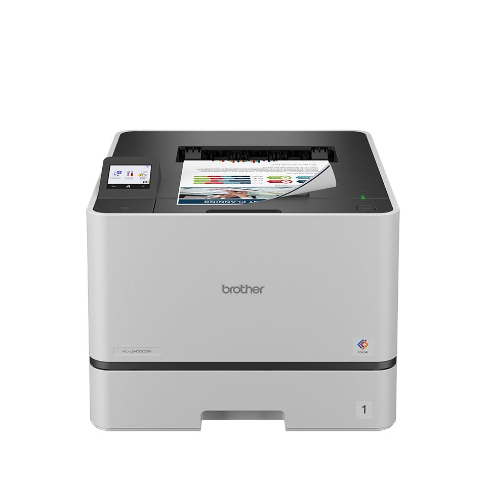HLL8430CDWRE1 - Impresora L�ser Brother Pantalla 2.7? 2400x600dpi A4 Color NFC USB WiFi Ethernet GbE D�plex Gris (HL-L8430CDW)