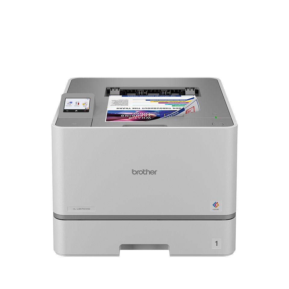 HLL8570CDWRE1 - Impresora L�ser Brother Pantalla 2.7? T�ctil 2400-600dpi A4 Color USB WiFi Ethernet GbE D�plex Gris (HLL8570CDW)