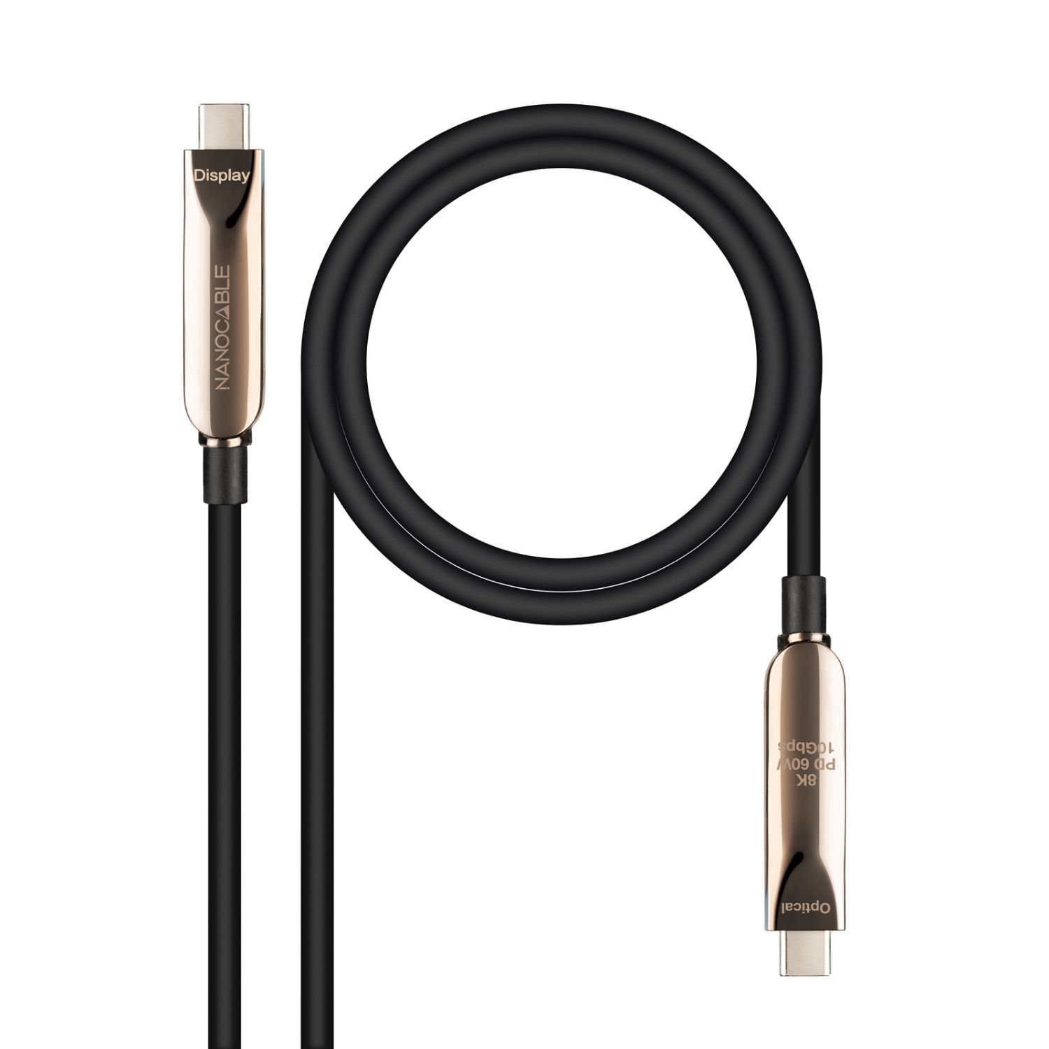 10.01.4610 - Nanocable USB-C/M a USB-C/M PD 60W 10m Negro (10.01.4610)