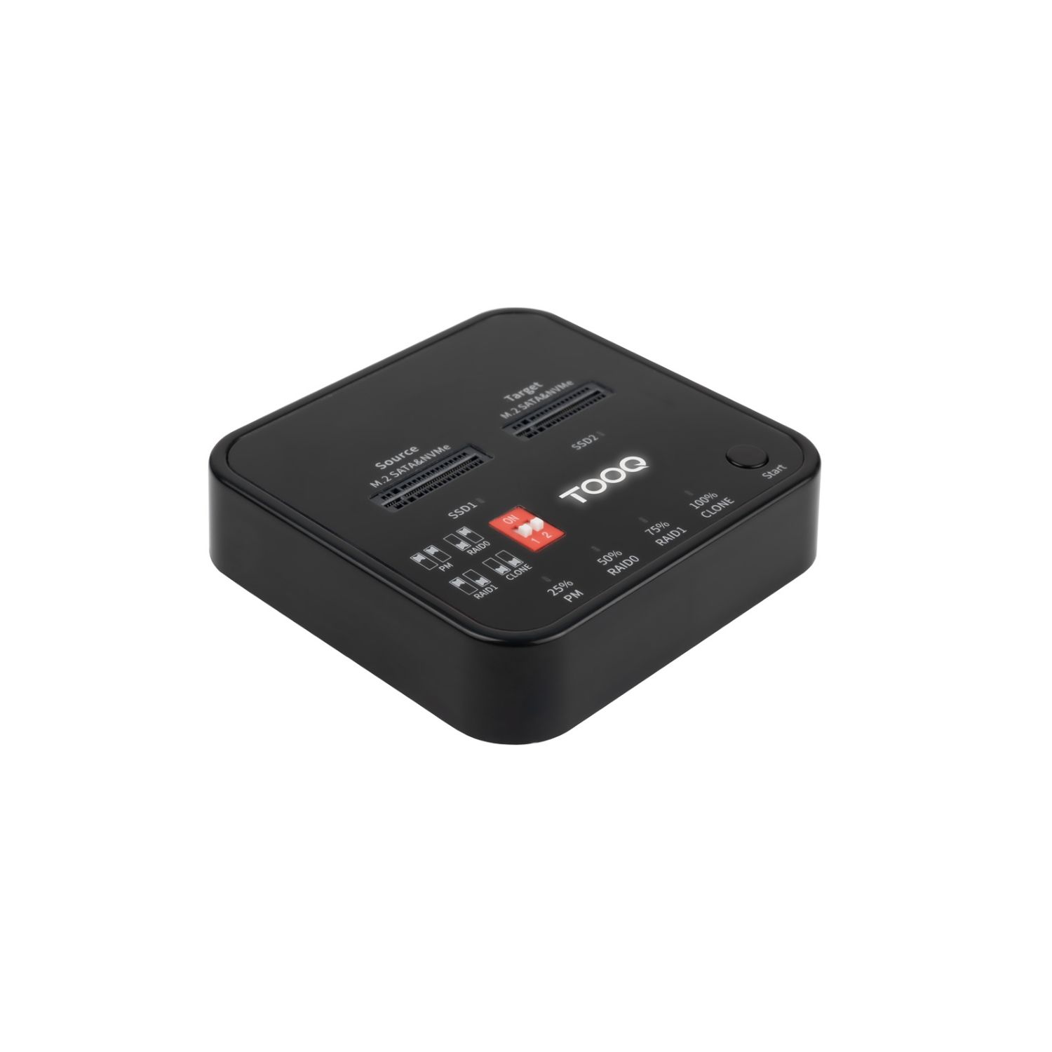 TQDS-201B - Docking TooQ SSD M2 SATA/NVMe Negro (TQDS-201B)