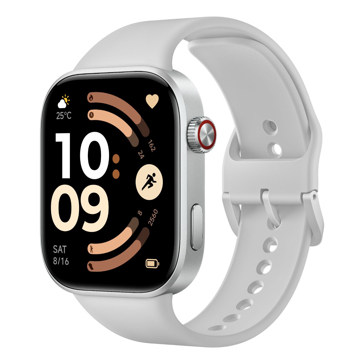 BHR08CUGL - Smartwatch XIAOMI Redmi Watch 6 AMOLED Digital T�ctil 2.07? 46.5mm 0.5Gb Micr�fono/Altavoces Integrados NFC Bluetooth 5.4 GPS HyperOS Cuerpo Plata Correa Gris/Plata (BHR08CUGL)