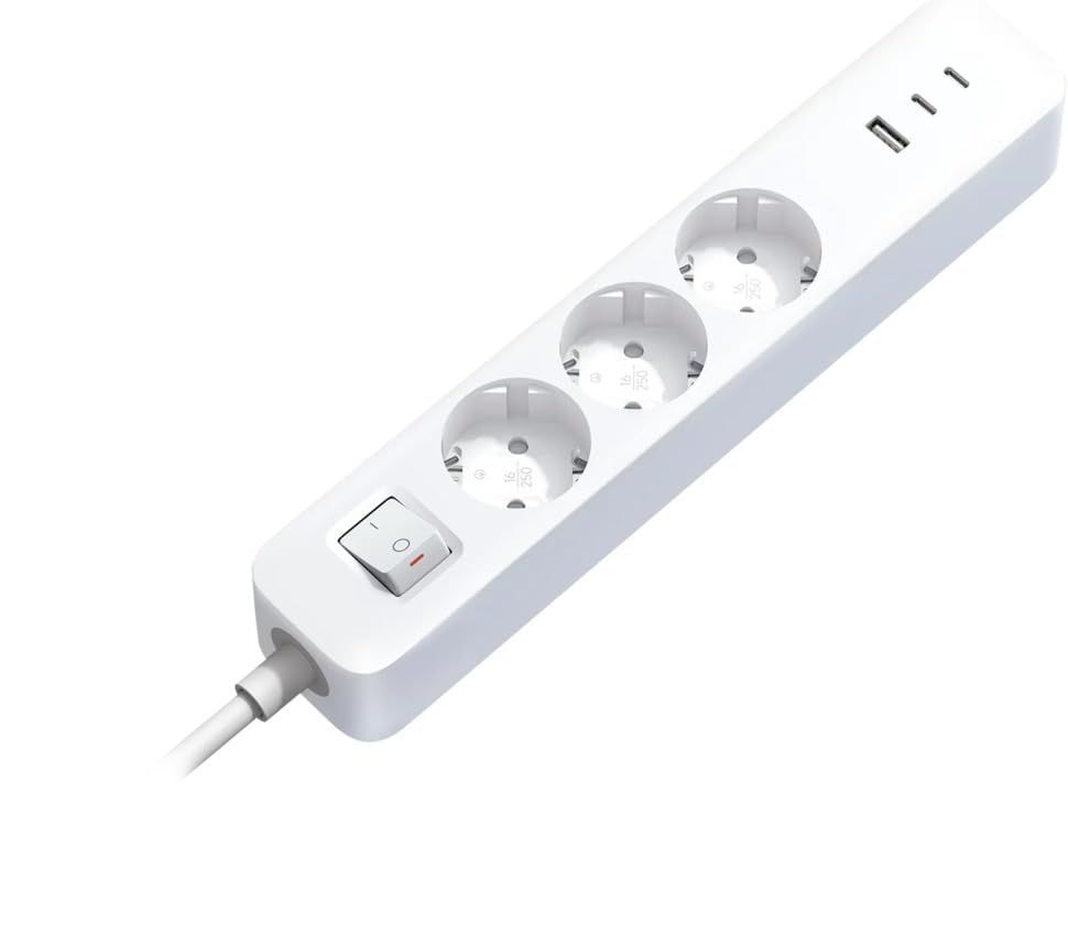 BHR07UKEU - Regleta XIAOMI 20W 3 Tomas 1xUSB-A 2xUSB-C Blanca (BHR07UKEU)