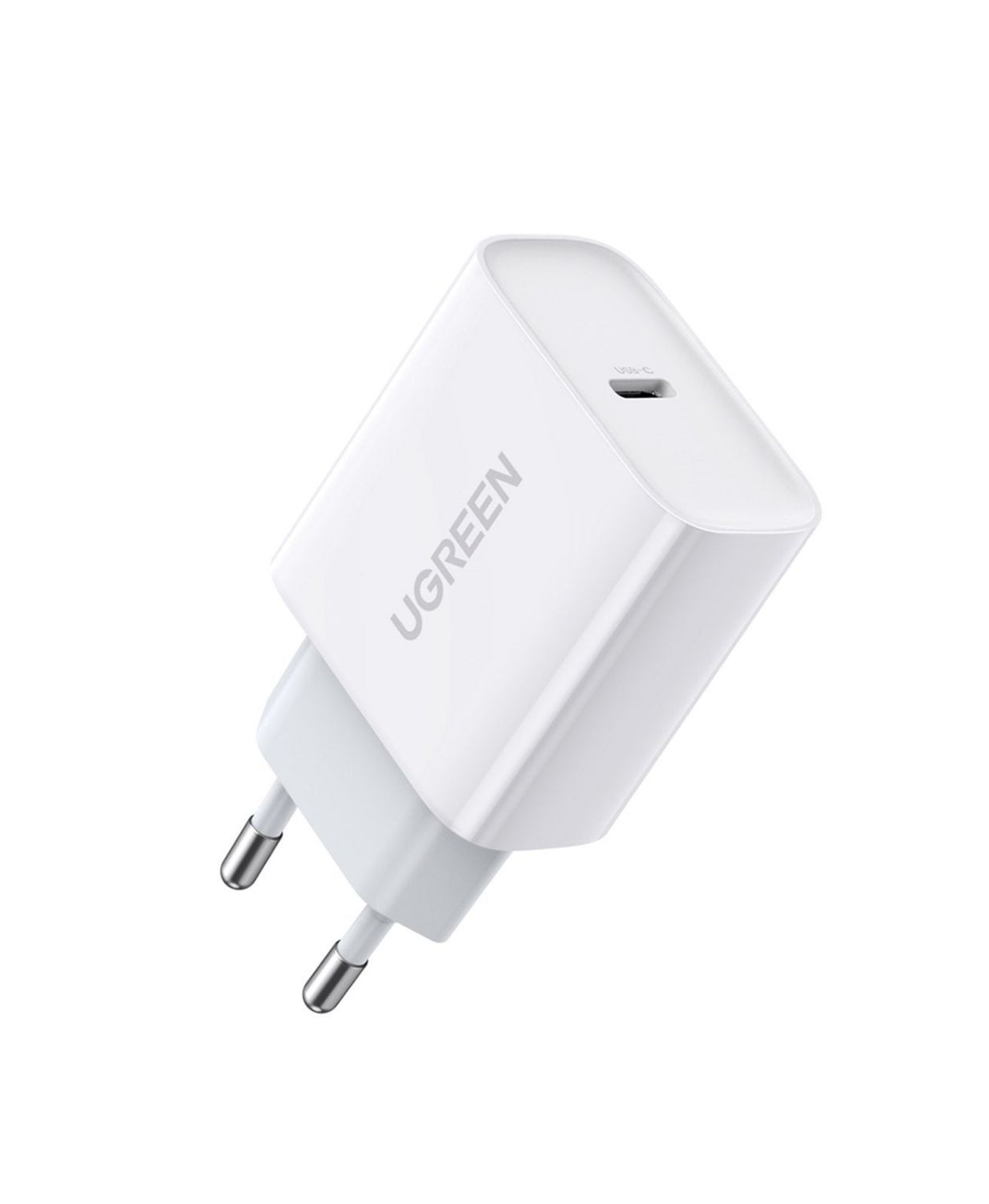60450 - Cargador de Pared Ugreen PD 3.0/QC 4+ 20W 1xUSB-C Blanco (60450)