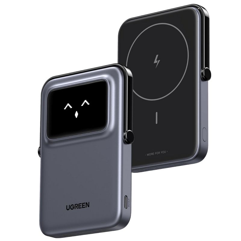 35605B - PowerBank Ugreen 5000mAh 20W Pantalla TFT Inal�mbrico USB-C Negro (35605B)