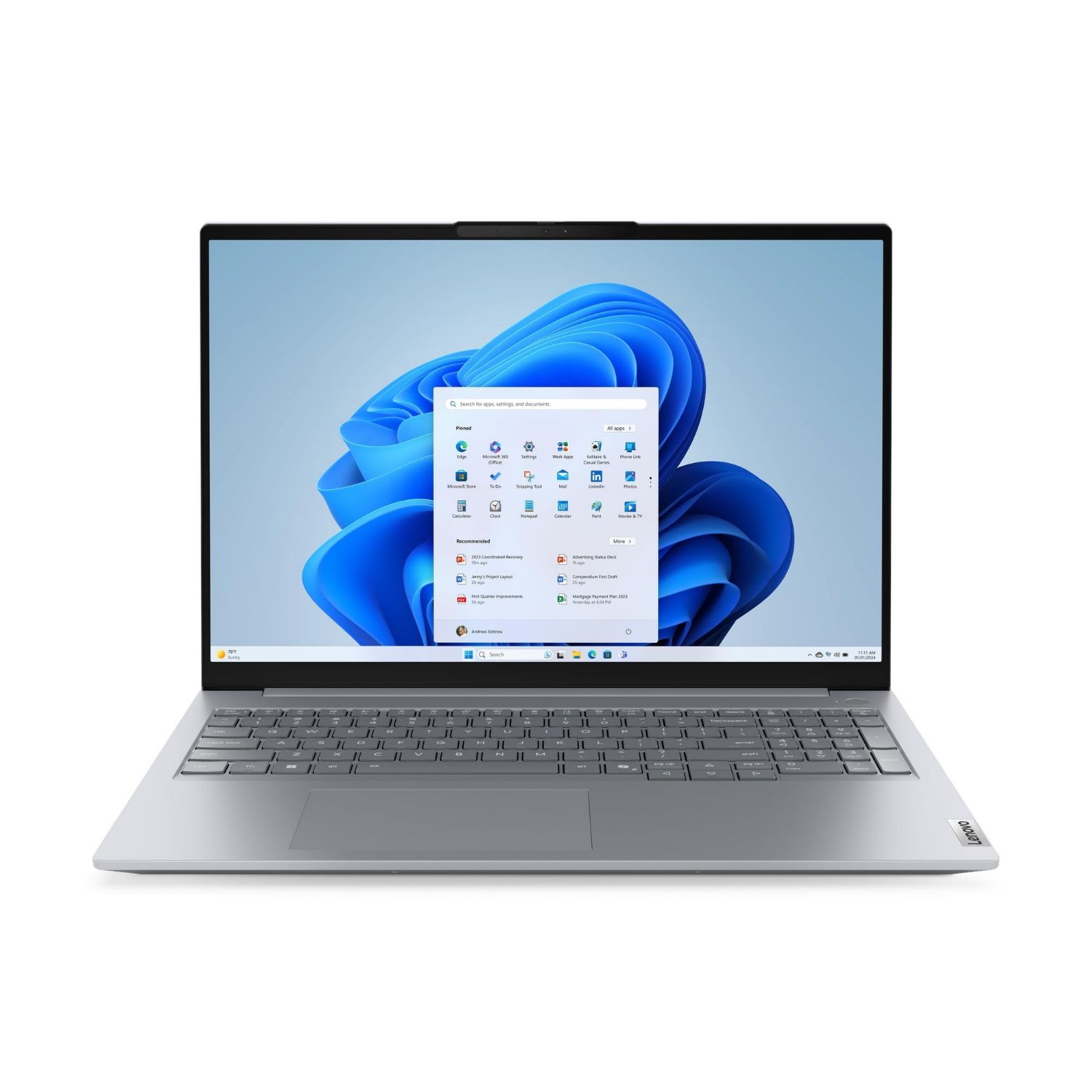 21US000DSP - Port�til Lenovo Thinkbook 16 G9 Intel Core 7-240H 16Gb 512Gb SSD C�mara Frontal FHD/IR 2xUSB-A 3.0 1xUSB-C 3.1 1xThunderbolt 4 1xHDMI 2.1 1xRJ45 WiFi 7 Bluetooth 5.4 Ethernet GbE 16