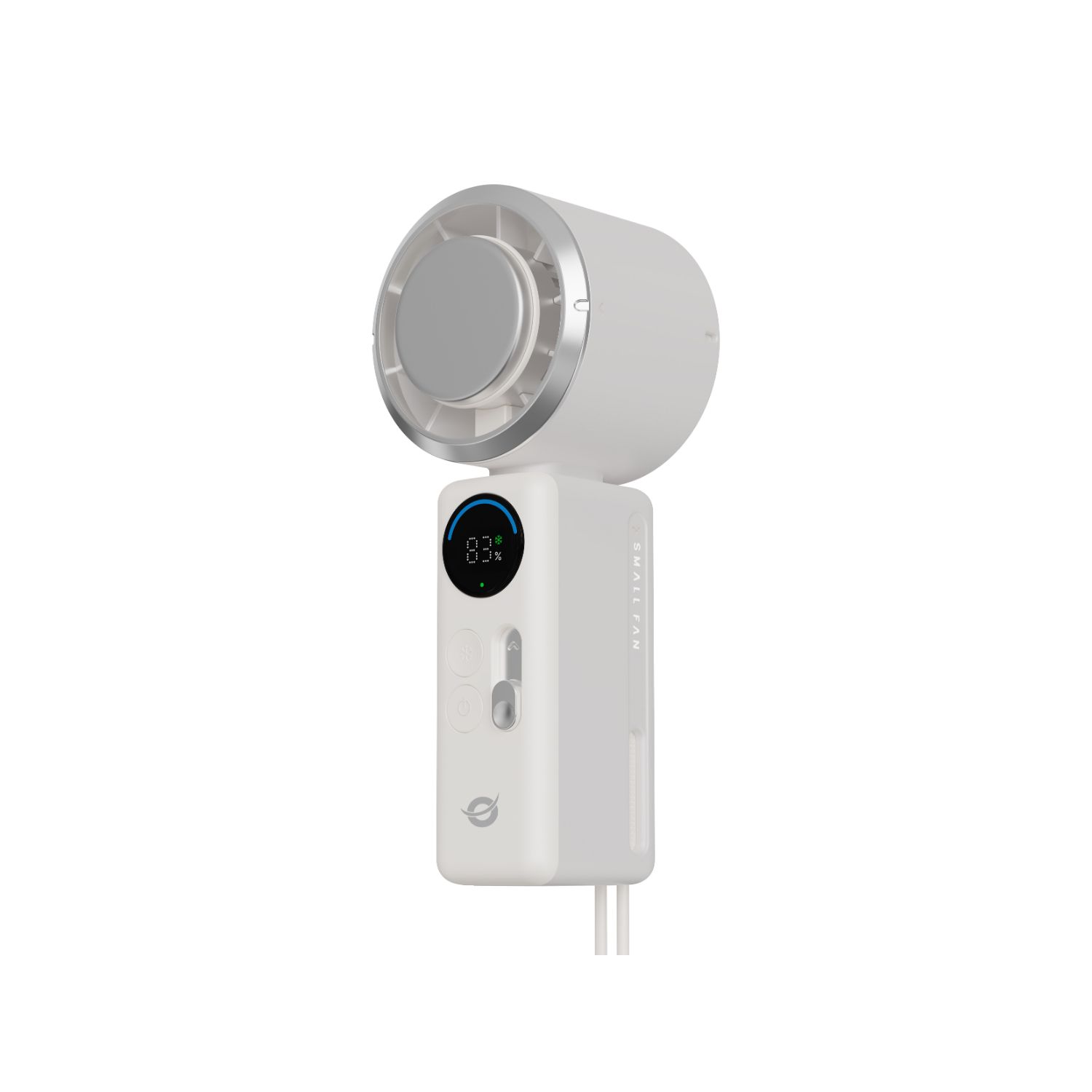 AERIVA03C - Mini Ventilador Port�til CONCEPTRONIC Pantalla Digital Placa Enfriadora Bater�a Recargable Blanco (AERIVA03C)