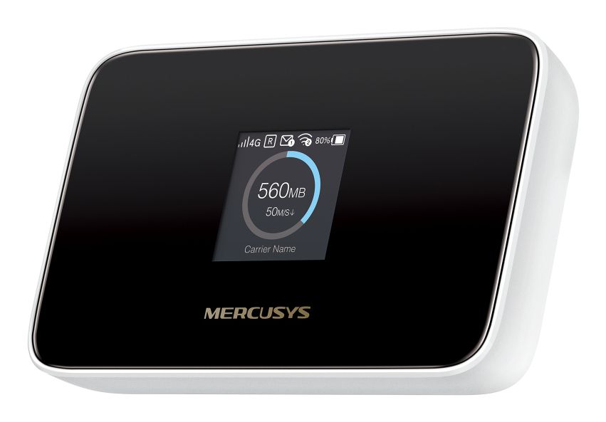 MT115 - Router Mercusys AX300 WiFi Pantalla TFT 4G LTE Negro/Blanco (MT115)