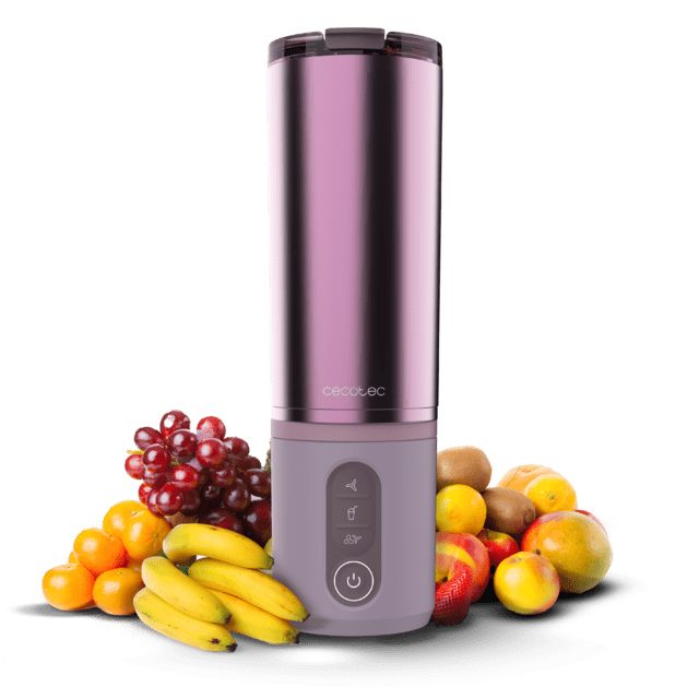 A01_EU01_123292 - Batidora de Vaso CECOTEC Power Titanium Shake2Go Candy Steel 180W 600ml USB-C 3 Programas (A01_EU01_123292)
