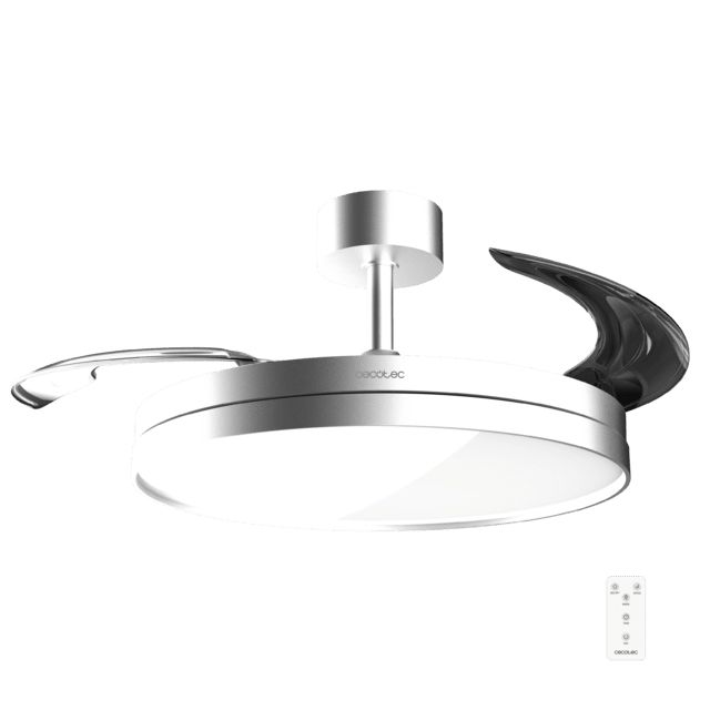 A01_EU01_124550 - Luz LED 3 Aspas Retr�ctiles 6 Velocidades Temporizador 6 horas Funci�n Invierno/Verano Mando a Distancia Acero (A01_EU01_124550)