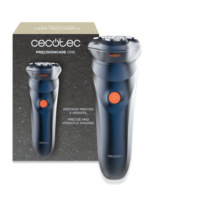 A01_EU01_122172 - Afeitadora Rotativa CECOTEC PrecisionCare One Cuchillas Autoafilables de Acero Inoxidable Cabezal Flotante Autonom�a 75 minutos (A01_EU01_122172)