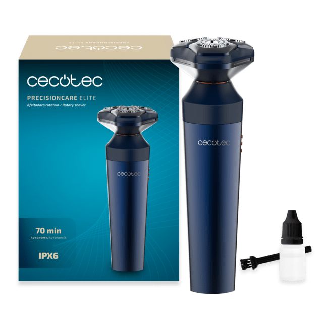 A01_EU01_116950 - Afeitadora Rotativa CECOTEC PrecisionCare Elit Cuchillas de Acero Inoxidable Autonom�a 70 minutos (A01_EU01_116950)