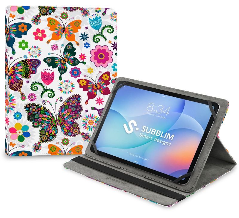 SUBCUT-4TC017 - Funda SUBBLIM Trendy Case Mariposas para Tablet 9.6