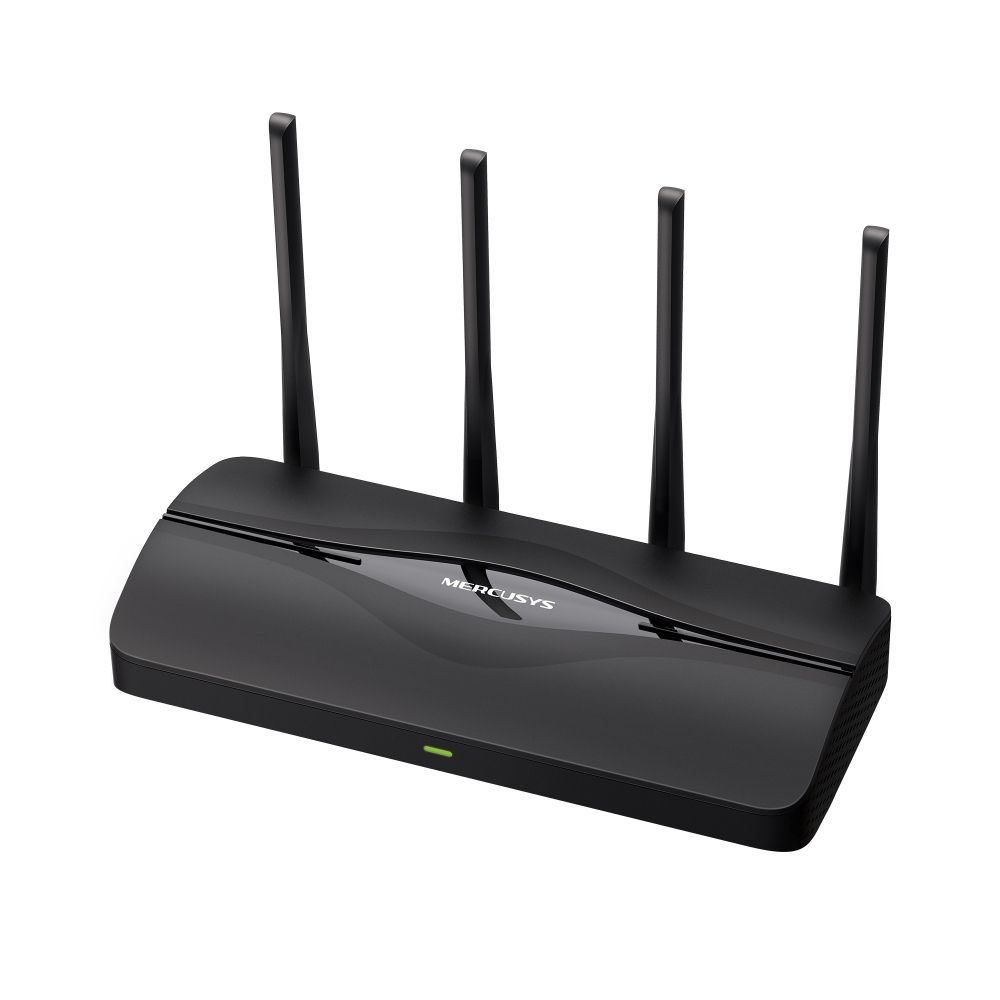 MR27BE - Router Mercusys BE3600 4xRJ45 WiFi 7 Dual Band Ethernet 2.5 GbE 4 Antenas Externas Negro (MR27BE)