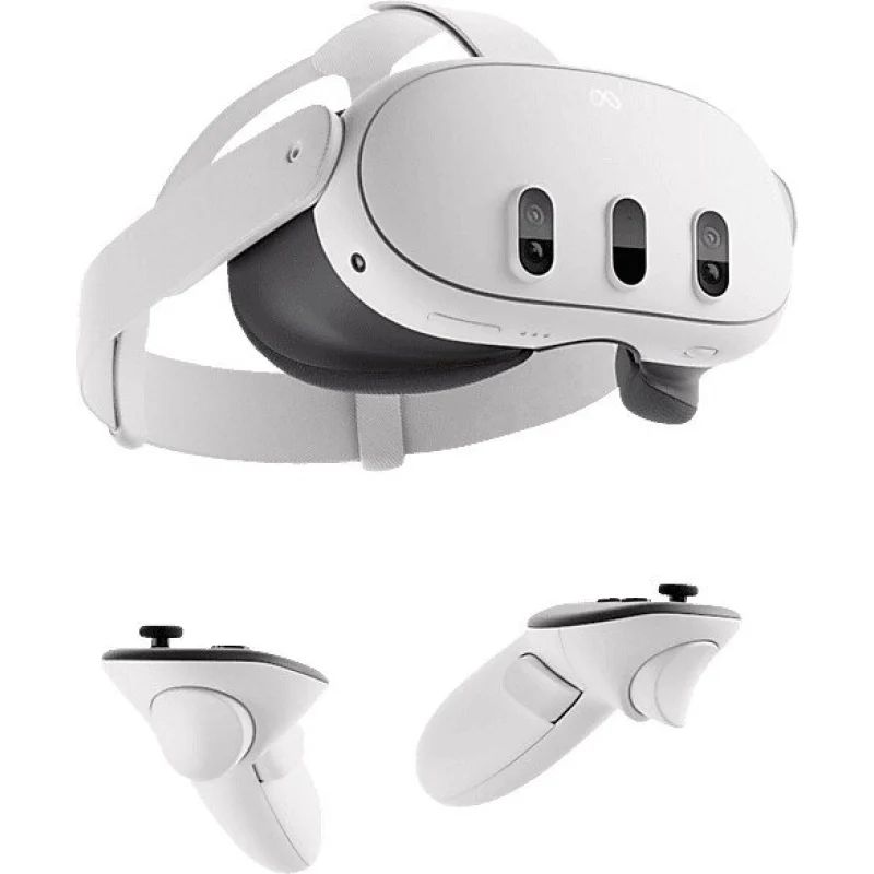 MC-1166773-01 - Gafas de Realidad Virtual Meta Quest 3 4K Snapdragon XR2 Gen 2 8Gb 512Gb USB-C Altavoces Integrados 2 C�maras RGB 4 C�maras Infrarrojas 2 Mandos (MC-1166773-01)