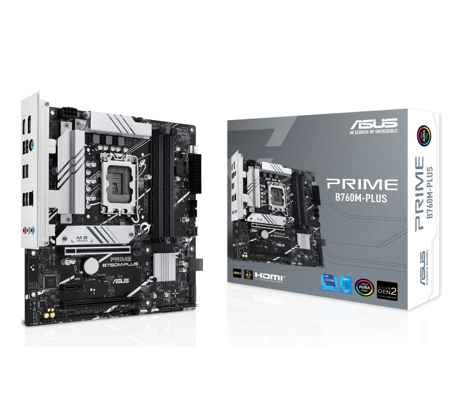 90MB1GY0-M0EAY0 - Placa base ASUS PRIME B760M-PLUS: (1700) 4DDR5 M.2 SATA3 PCIe USB DP HDMI RJ45 mATX 7.1 Ethernet 2.5 GbE (90MB1GY0-M0EAY0)