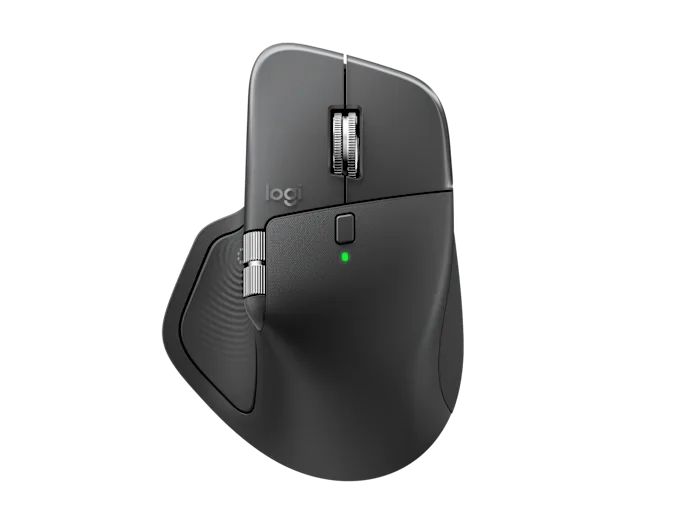 910-007617 - Rat�n Logitech MX Master 4 Ergon�mico Diestro Laser RF Wireless Bluetooth 8000dpi 8 Botones Grafito (910-007617)