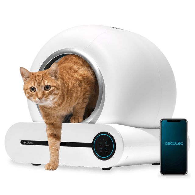 A01_EU01_136482 - Arenero Cecotec Pumba 8550 CleanKitty con autolimpieza, triple sistema de desodorizaci�n, control por wifi y pantalla, silencioso y seguro con sensor de infrarrojos. (A01_EU01_136482)