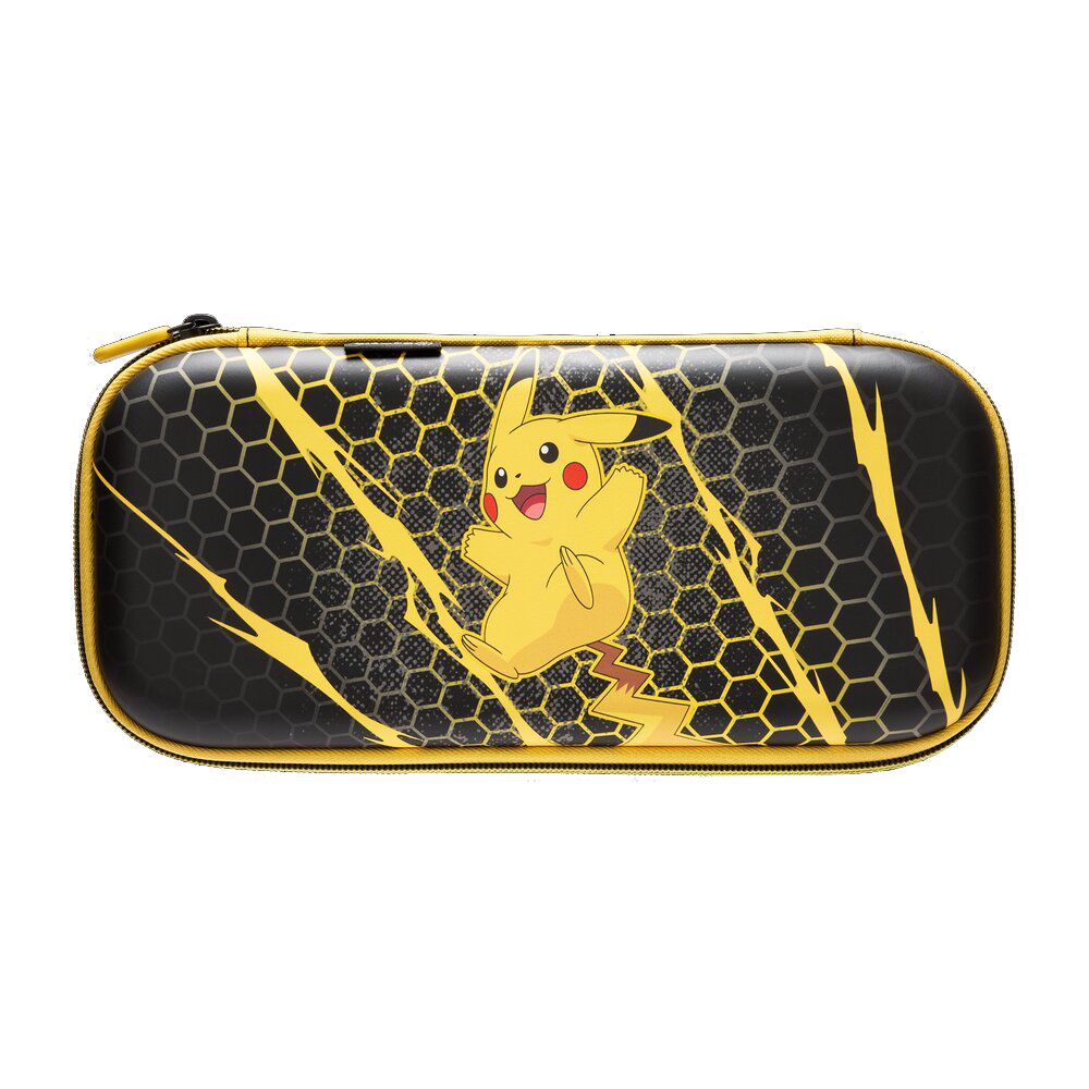 nscs0553 - Funda protectora PowerA Protection Case para Nintendo Switch 2 Carcasa rigida Soporte de juego integrado Guardado para 9 tarjetas de juego y tarjetas microSD Bolsillo de malla Interior de felpa suave Asa de transporte Estampada(NSCS0553)