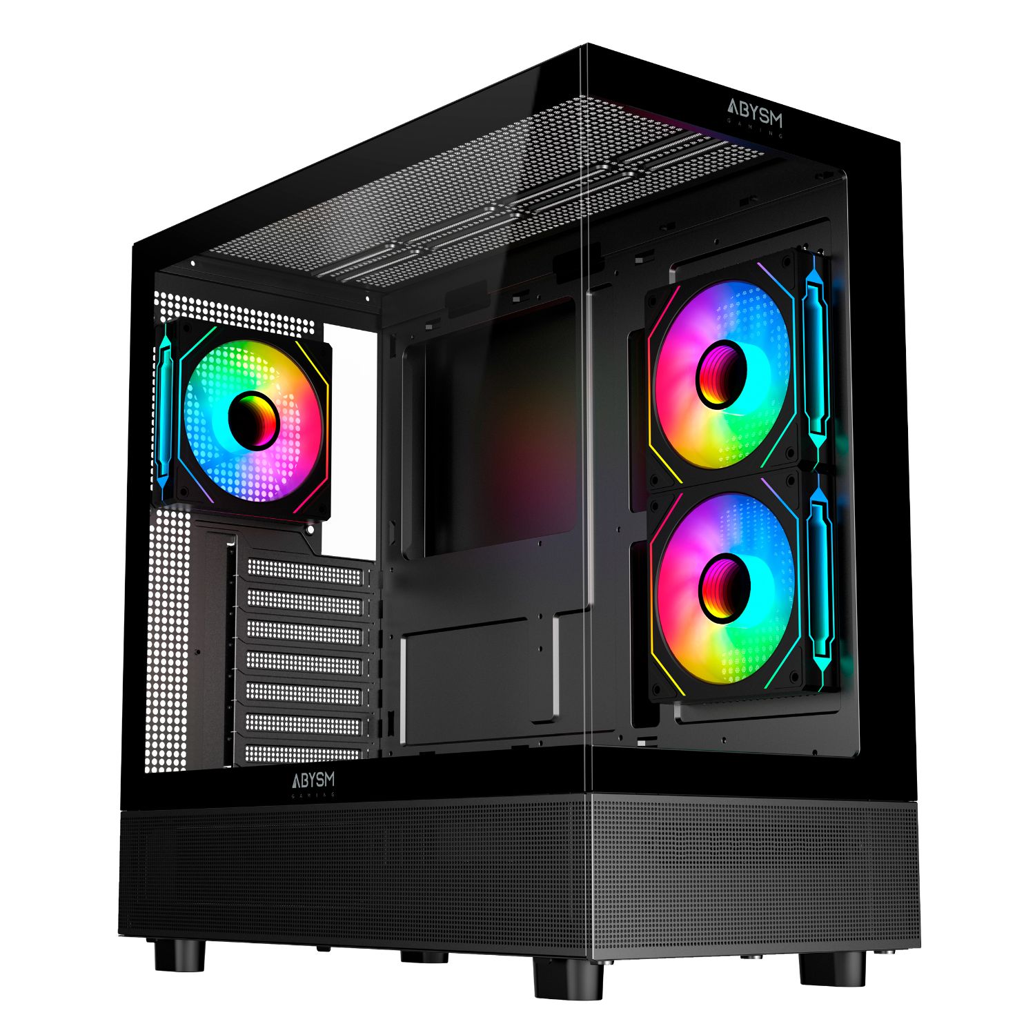 AB123018 - Caja Abysm Danube Sava H400 Prime Panel Lateral de Cristal Templado ARGB 2xUSB-A 3.0 1xUSB-C 3.1 ATX ITX mATX Negra (AB123018)