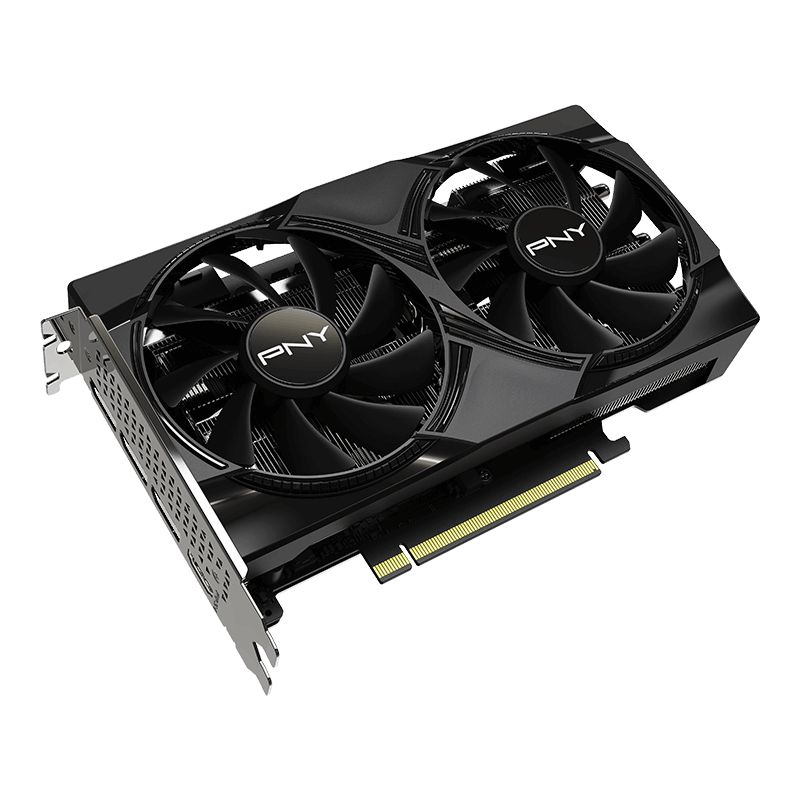 VCG50608DFXPB1 - Tarjeta grafica PNY GeForce RTX 5060 Memoria de 8 GB GDDR6 Sistema de refrigeracion Dual Fan Conexiones HDMI y DisplayPort Compatibilidad con Ray Tracing y DLSS Rendimiento optimizado para gaming y diseno grafico. Negro (VCG50608DFXPB1)