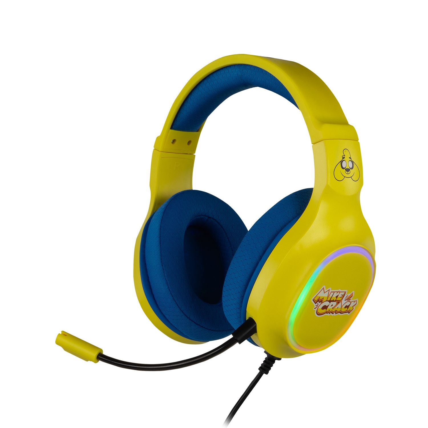 NXKROMKRACK - Auriculares + Micr�fono KROM Krack Mikecrack 7.1 RGB USB Multiplataforma Amarillo/Azul (NXKROMKRACK)