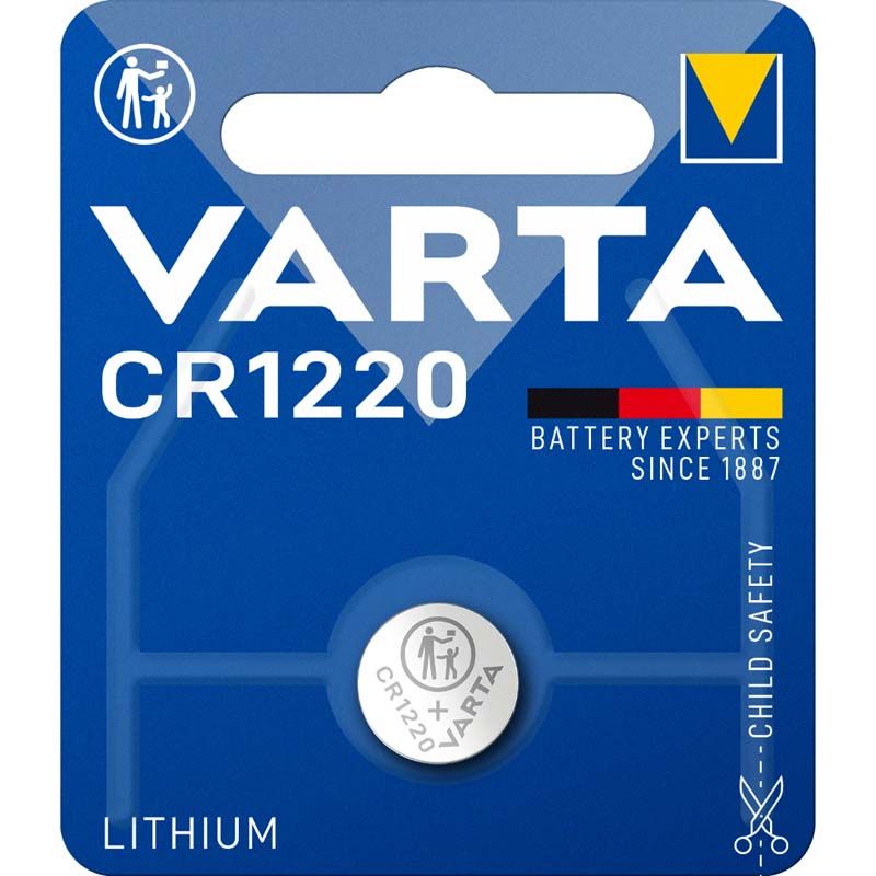 06220112401 - Pila Bot�n Varta Lithium CR1220 3V Blister Plata (06220112401)