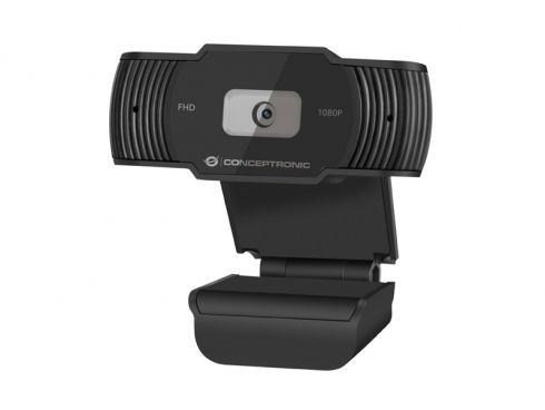 AMDIS04B - Webcam Conceptronic AMDIS04B Full HD 1080p Microfono Integrado USB 2.0 Cable 1.5m FOV 65� Negro (AMDIS04B)