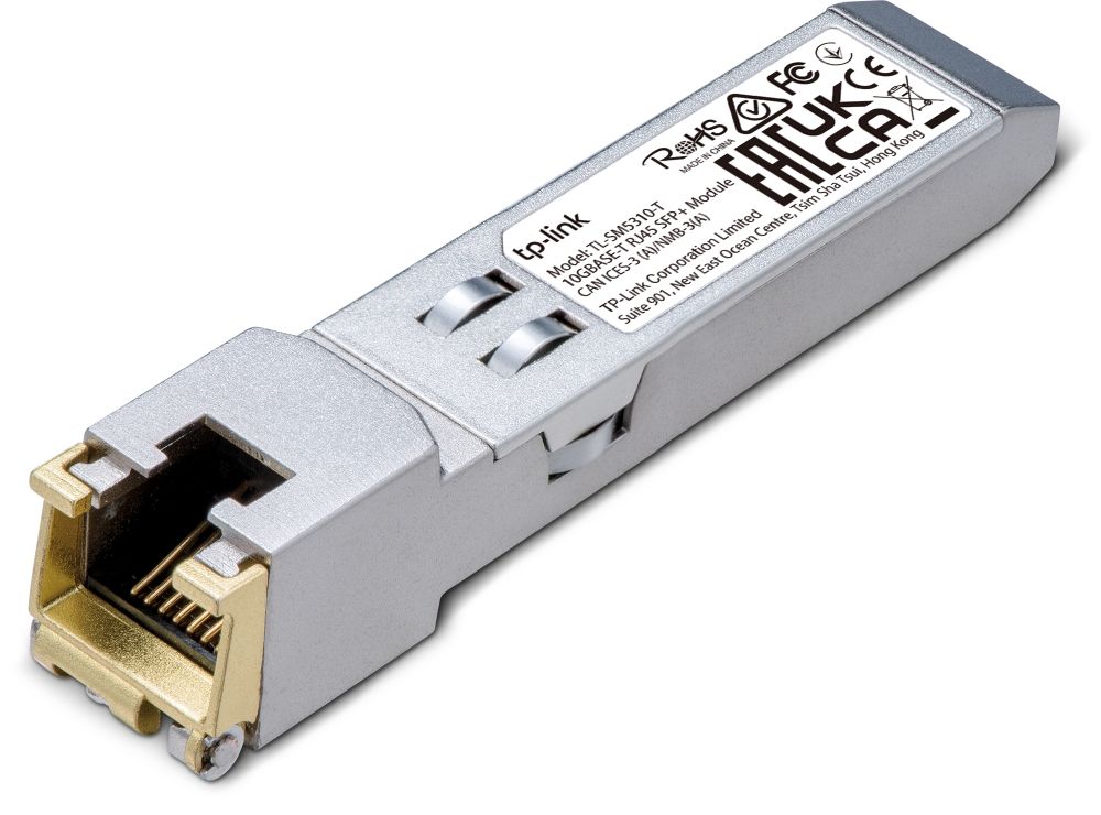 TLSM5310T - Modulo transceptor SFP+ TP-Link Omada SM5310-T 10GBase-T RJ45. Plata (SM5310-T)