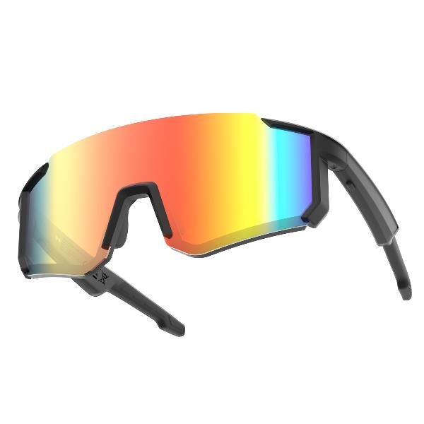 NXSGSPGLASSESBK - Gafas Inteligentes NILOX Deportivas, con audio y micro integrado, lentes de PC con proteccion contra la luz azul y UV400. Negro (NXSGSPGLASSESBK)