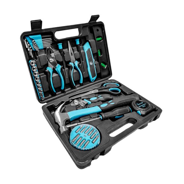 70031 - Caja de herramientas Cecotec CecoRaptor 4200 ToolBox con cierre de bot�n. Dise�o compacto y asa ergon�mica para un f�cil y ligero transporte. 31x22,5x7 cm. 40accesorios (70031)