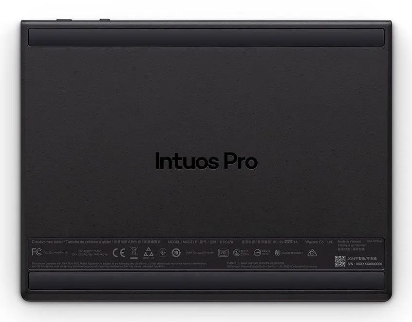 PTK470K0B - Tableta gr�fica Wacom Intuos Pro Small gr�fica profesional.105 mm dise�ada para ilustraci�n, dise�o gr�fico, retoque fotogr�fico y edici�n digital. Resoluci�n 5.080 lpi, 8.192 niveles de presi�n. Negro. (PTK470K0B)