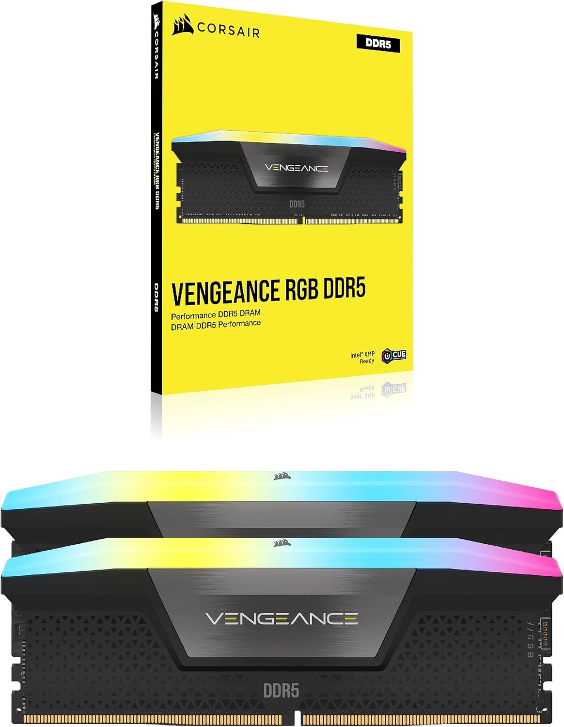CMH16GX5M2B5200Z40 - M�dulo Corsair Vengeance DDR5 16Gb (2�8Gb) 5200 MT/s RGB 288-pin DIMM CL40 1.25V PC (CMH16GX5M2B5200Z40)