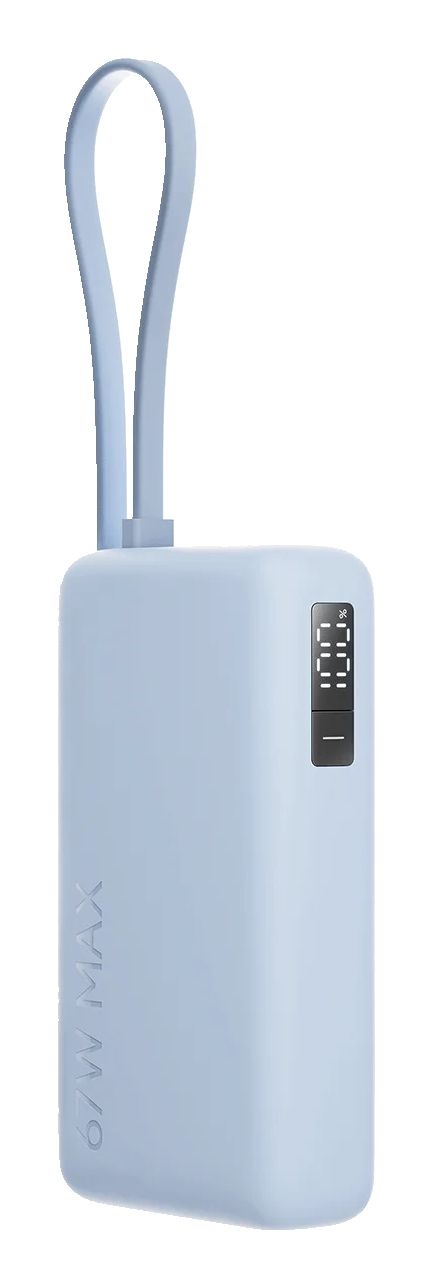 BHR08NZGL - PowerBank XIAOMI 10000mAh 67W 1xUSB-A 1xUSB-C Cable USB-C Azul Hielo (BHR08NZGL)