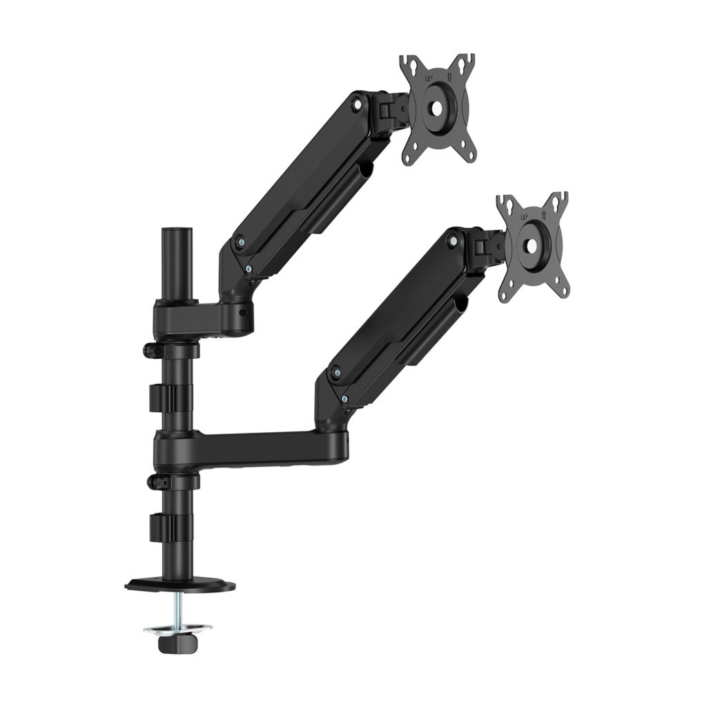 DT32TSR-453 - Soporte de Mesa AISENS ECO 17?-32? 2 Brazos 3 Pivotes Inclinable/Giratorio/Rotatorio Negro (DT32TSR-453)
