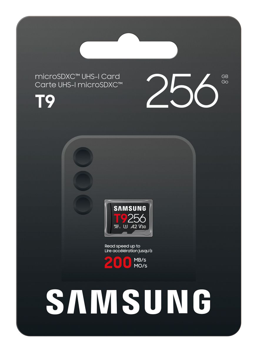 MB-MH256T/WW - Tarjeta Memoria Samsung Micro SDXC T19 256Gb UHS-I Class 3 (U3) V30 Lectura 200 Mb/s Escritura 130 Mb/s Negro (MB-MH256T/WW)