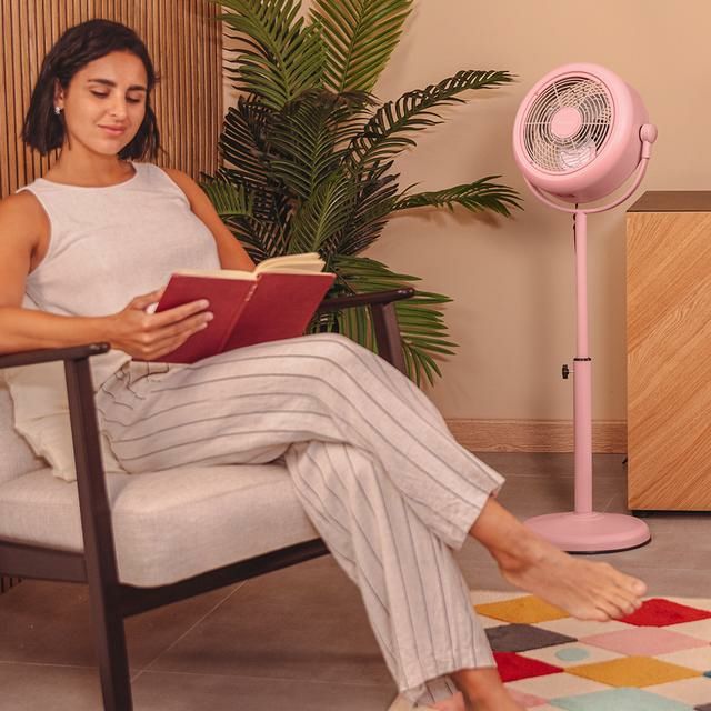 08204 - Ventilador de Pie CECOTEC Energysilence 250 ClassicStyle Pink 10
