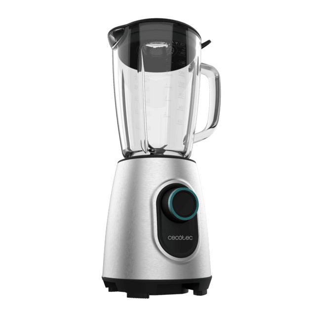 A01_EU01_115041 - Batidora de Vaso CECOTEC Power Black Titanium 2300MAX Inox 1.8L 2300W 27800rpm Cuchilla 8 Hojas de Titanio Negro 2 Velocidades Filtro para Licuados (A01_EU01_115041)