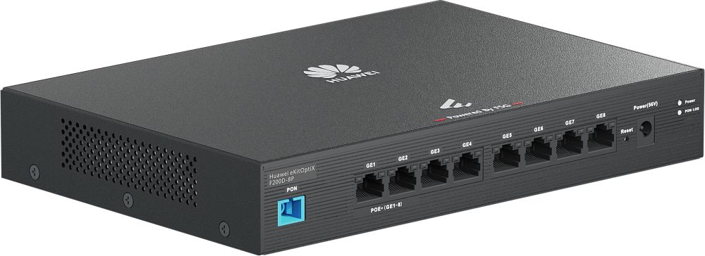 02233UWQ - Terminal de L�neas �pticas Huawei OptiXstar F200D-8P 1xGPON 8xRJ45 Ethernet LAN GbE Negro (02233UWQ)