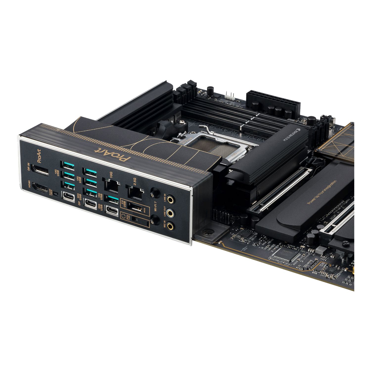 90MB1IG0-M0EAY0 - Placa base ASUS ProArt X870E-Creator WiFi 4DDR5 HDMI 2.1 x2USB4 Tipo-C ATX. Compatible con los procesadores AMD Ryzen para socket AM5(90MB1IG0-M0EAY0)